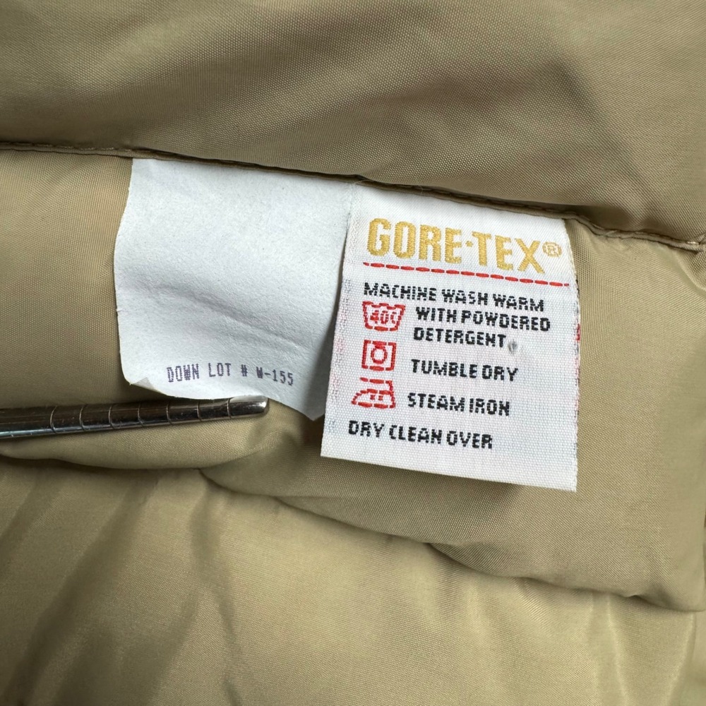 Vintage LL Bean Maine Wardens Parka Gore-Tex Down Green Mens XL NO HOOD 80s - Picture 8 of 9
